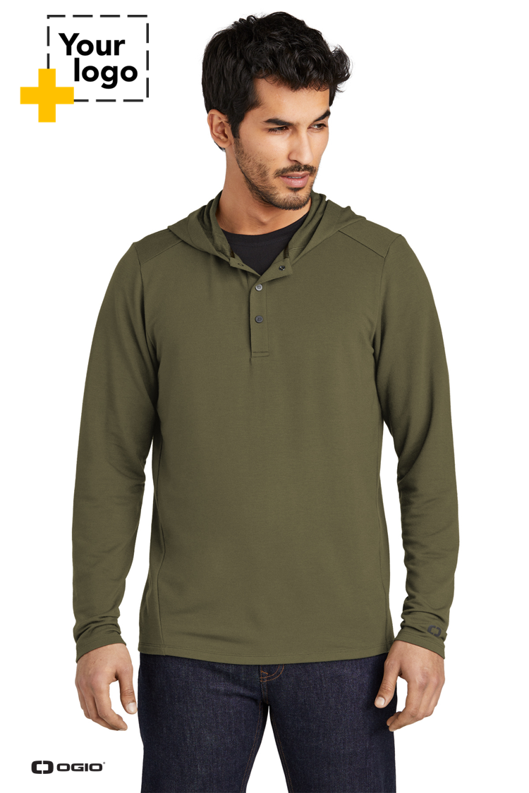 OGIO® Luuma Flex Hooded Henley