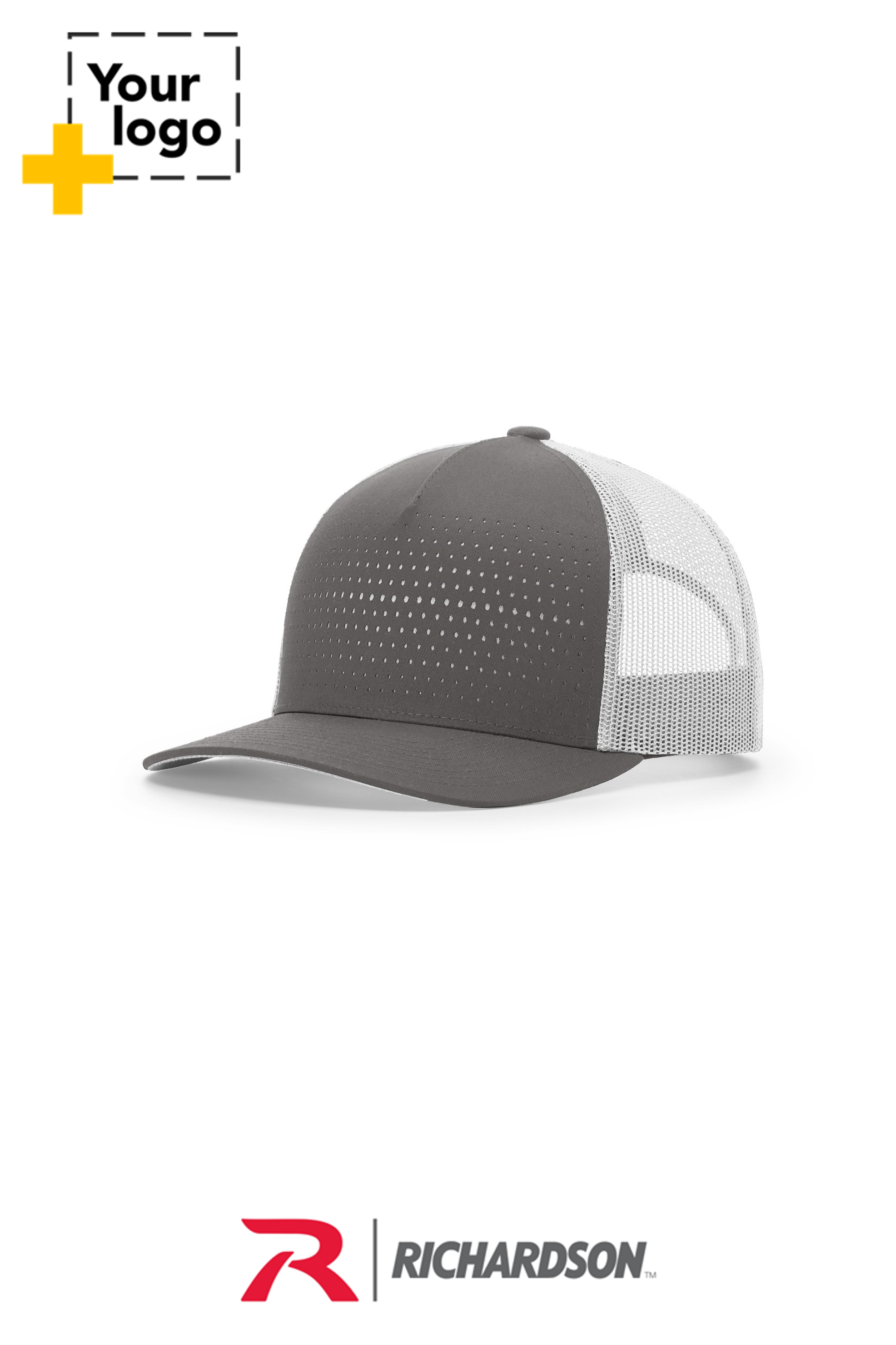 Richardson 163 LASER CUT FIVE PANEL TRUCKER